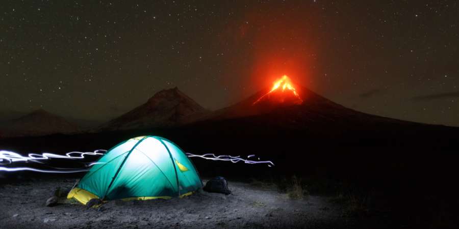 Извержение самого высокого вулкана Евразии — Ключевского. Автор: Alexander Piragis