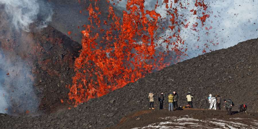 Извержение вулкана Толбачик на Камчатке. Фото: Alexander Piragis / Shutterstock